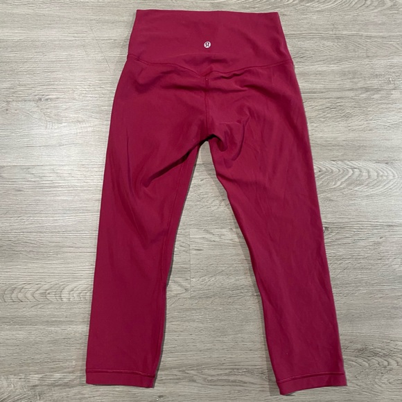 Lululemon Align Crop *21" Star Ruby Soul Cycle Leggings - Picture 7 of 8